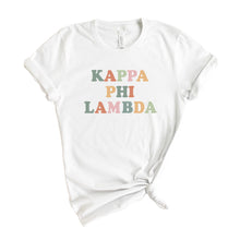 Load image into Gallery viewer, Kappa Phi Lambda Bright and Colorful T-shirt - Kite and Crest