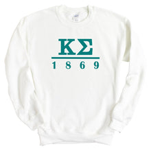 Load image into Gallery viewer, Kappa Sigma Sweatshirt - Kappa Sig Lettered Basic Crewneck Sweatshirt - Kite and Crest