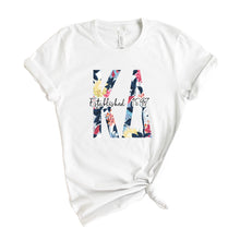 Load image into Gallery viewer, KD Kappa Delta Floral Block Sorority T-Shirt - Kite and Crest