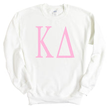 Load image into Gallery viewer, KD Kappa Delta Very Pink Sorority Crewneck Sweatshirt - Kite and Crest