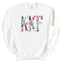 Load image into Gallery viewer, KKG Kappa Kappa Gamma Floral Block Sorority Crewneck Sweatshirt - Kite and Crest