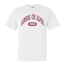 Load image into Gallery viewer, Lambda Chi Alpha Comfort Colors T-Shirt - Lambda Chi Large Athletic Shirt - Kite and Crest