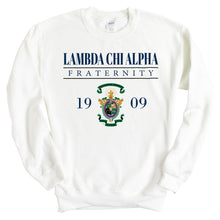 Load image into Gallery viewer, Lambda Chi Alpha Sweatshirt - Lambda Chi Large Crest Crewneck Sweatshirt - Kite and Crest