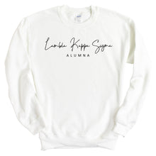 Load image into Gallery viewer, Lambda Kappa Sigma Sorority Alumna Crewneck Sweatshirt - Kite and Crest