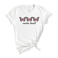 Load image into Gallery viewer, Mortar Board Three Butterflies T-shirt - Kite and Crest