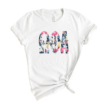 Load image into Gallery viewer, Omega Phi Alpha Floral Block T-shirt - Kite and Crest