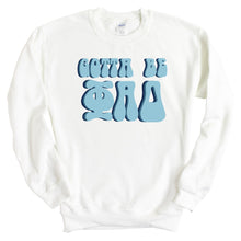 Load image into Gallery viewer, Phi Alpha Delta Happy to be Sweatshirt - Fraternity Crewneck Sweatshirt - Kite and Crest