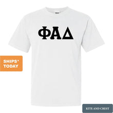 Load image into Gallery viewer, Phi Alpha Delta Keeping it Simple Comfort Colors T-Shirt - Kite and Crest