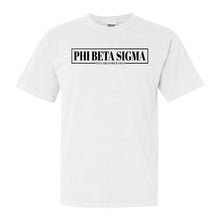 Load image into Gallery viewer, Phi Beta Sigma Fraternal Block Comfort Colors T-Shirt - Fraternity Tee - Kite and Crest