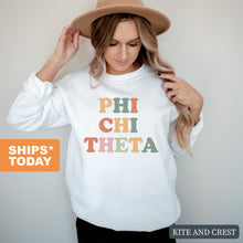 Load image into Gallery viewer, Phi Chi Theta For Everyone Sweatshirt - Fraternity Crewneck Sweatshirt - Kite and Crest
