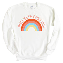 Load image into Gallery viewer, Phi Delta Epsilon Happy Days Sweatshirt - Fraternity Crewneck Sweatshirt - Kite and Crest