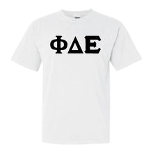 Load image into Gallery viewer, Phi Delta Epsilon Keeping it Simple Comfort Colors T-Shirt - Kite and Crest