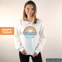 Load image into Gallery viewer, Phi Delta Epsilon Seas the Day Sweatshirt - Fraternity Crewneck Sweatshirt - Kite and Crest