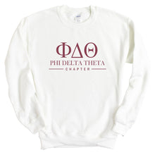 Load image into Gallery viewer, Phi Delta Theta Sweatshirt - Phi Delt Basic Lined Crewneck Sweatshirt - Kite and Crest