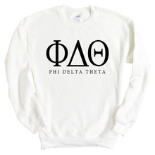 Load image into Gallery viewer, Phi Delta Theta Sweatshirt - Phi Delt Fraternal Block Crewneck Sweatshirt - Kite and Crest
