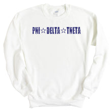 Load image into Gallery viewer, Phi Delta Theta Sweatshirt - Phi Delt Fraternal Star Crewneck Sweatshirt - Kite and Crest