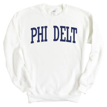 Load image into Gallery viewer, Phi Delta Theta Sweatshirt - Phi Delt Intrinsic Lettered Crewneck Sweatshirt - Kite and Crest