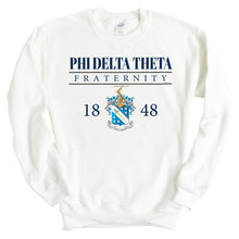 Load image into Gallery viewer, Phi Delta Theta Sweatshirt - Phi Delt Large Crest Crewneck Sweatshirt - Kite and Crest