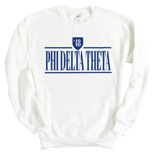 Load image into Gallery viewer, Phi Delta Theta Sweatshirt - Phi Delt Shield Crewneck Sweatshirt - Kite and Crest