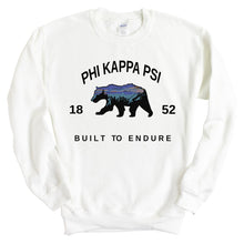 Load image into Gallery viewer, Phi Kappa Psi Sweatshirt - Phi Psi Fraternal Bear Crewneck Sweatshirt - Kite and Crest