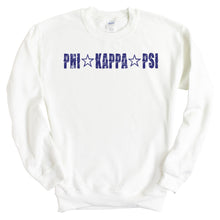 Load image into Gallery viewer, Phi Kappa Psi Sweatshirt - Phi Psi Fraternal Star Crewneck Sweatshirt - Kite and Crest