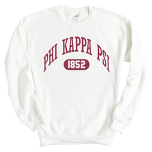 Load image into Gallery viewer, Phi Kappa Psi Sweatshirt - Phi Psi Large Athletic Crewneck Sweatshirt - Kite and Crest