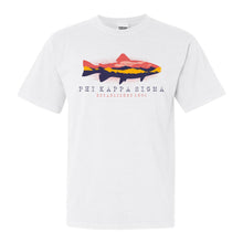 Load image into Gallery viewer, Phi Kappa Sigma Fishing Comfort Colors T-Shirt - Fraternity Tee - Kite and Crest