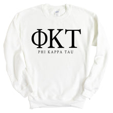 Load image into Gallery viewer, Phi Kappa Tau Sweatshirt - Phi Tau Fraternal Block Crewneck Sweatshirt - Kite and Crest