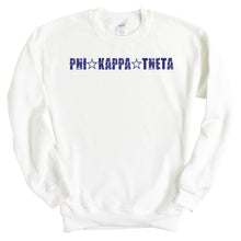 Load image into Gallery viewer, Phi Kappa Theta Fraternal Star Sweatshirt - Fraternity Crewneck Sweatshirt - Kite and Crest