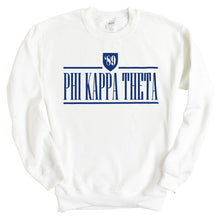 Load image into Gallery viewer, Phi Kappa Theta Shield Sweatshirt - Fraternity Crewneck Sweatshirt - Kite and Crest