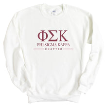 Load image into Gallery viewer, Phi Sigma Kappa Sweatshirt - Phi Sig Basic Lined Crewneck Sweatshirt - Kite and Crest