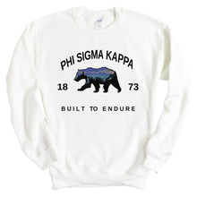 Load image into Gallery viewer, Phi Sigma Kappa Sweatshirt - Phi Sig Fraternal Bear Crewneck Sweatshirt - Kite and Crest