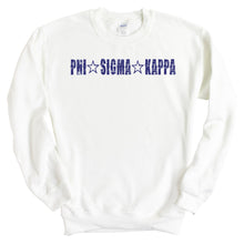 Load image into Gallery viewer, Phi Sigma Kappa Sweatshirt - Phi Sig Fraternal Star Crewneck Sweatshirt - Kite and Crest