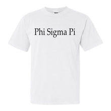 Load image into Gallery viewer, Phi Sigma Pi Clean and Simple Comfort Colors T-Shirt - Kite and Crest