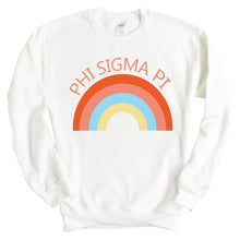 Load image into Gallery viewer, Phi Sigma Pi Happy Days Sweatshirt - Fraternity Crewneck Sweatshirt - Kite and Crest