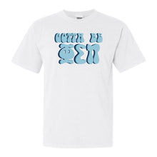 Load image into Gallery viewer, Phi Sigma Pi Happy to be Comfort Colors T-Shirt - Kite and Crest