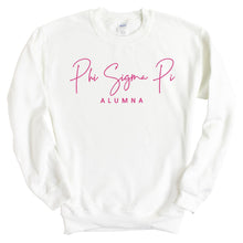 Load image into Gallery viewer, Phi Sigma Pi Vintage Alumna Sweatshirt - Fraternity Crewneck Sweatshirt - Kite and Crest