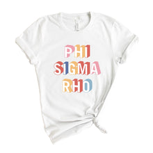 Load image into Gallery viewer, Phi Sigma Rho Retro T-shirt - Kite and Crest