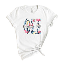 Load image into Gallery viewer, Phi Sigma Sigma Floral Block Sorority T-Shirt Tee - Kite and Crest