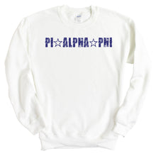 Load image into Gallery viewer, Pi Alpha Phi Fraternal Star Sweatshirt - Fraternity Crewneck Sweatshirt - Kite and Crest