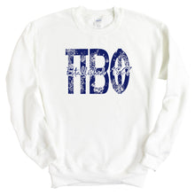 Load image into Gallery viewer, Pi Beta Phi (Pi Phi) Blue Floral Sorority Crewneck Sweatshirt - Kite and Crest