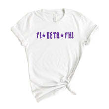 Load image into Gallery viewer, Pi Beta Phi T-Shirt | Pi Phi Rock Star Shirt | Pi Beta Phi Sorority Gift Idea - Kite and Crest