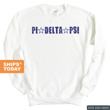 Load image into Gallery viewer, Pi Delta Psi Fraternal Star Sweatshirt - Fraternity Crewneck Sweatshirt - Kite and Crest