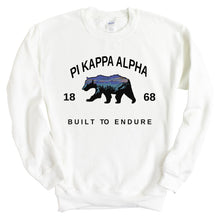 Load image into Gallery viewer, Pi Kappa Alpha Sweatshirt - PIKE Fraternal Bear Crewneck Sweatshirt - Kite and Crest