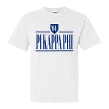 Load image into Gallery viewer, Pi Kappa Phi Comfort Colors T-Shirt - Pi Kapp Shield Shirt - Kite and Crest