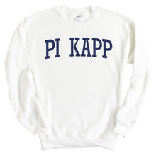 Load image into Gallery viewer, Pi Kappa Phi Sweatshirt - Pi Kapp Intrinsic Lettered Crewneck Sweatshirt - Kite and Crest