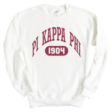 Load image into Gallery viewer, Pi Kappa Phi Sweatshirt - Pi Kapp Large Athletic Crewneck Sweatshirt - Kite and Crest