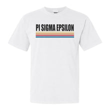 Load image into Gallery viewer, Pi Sigma Epsilon Lets Race Comfort Colors T-Shirt - Kite and Crest
