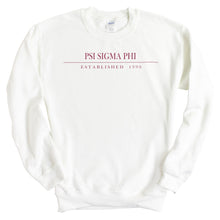 Load image into Gallery viewer, Psi Sigma Phi Old Fashioned Vintage Sweatshirt - Fraternity Crewneck Sweatshirt - Kite and Crest