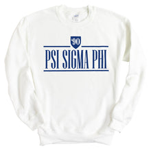 Load image into Gallery viewer, Psi Sigma Phi Shield Sweatshirt - Fraternity Crewneck Sweatshirt - Kite and Crest